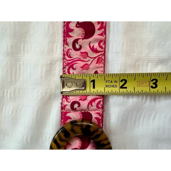 Uptown Charlie belt tortoiseshell with pink print - Picture 7 of 9